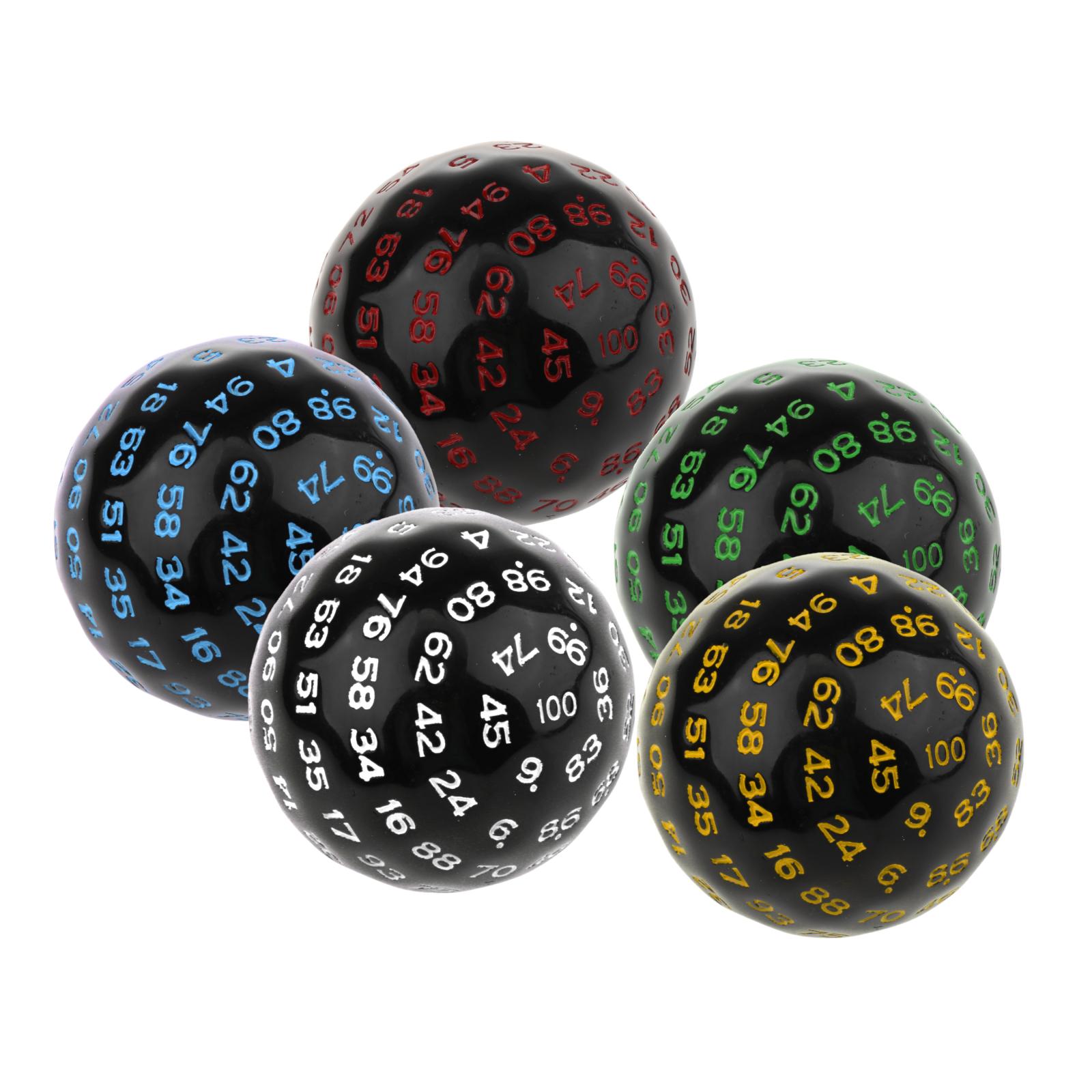 Board Game Roleplay - Dés acryliques 100 faces D100, pour