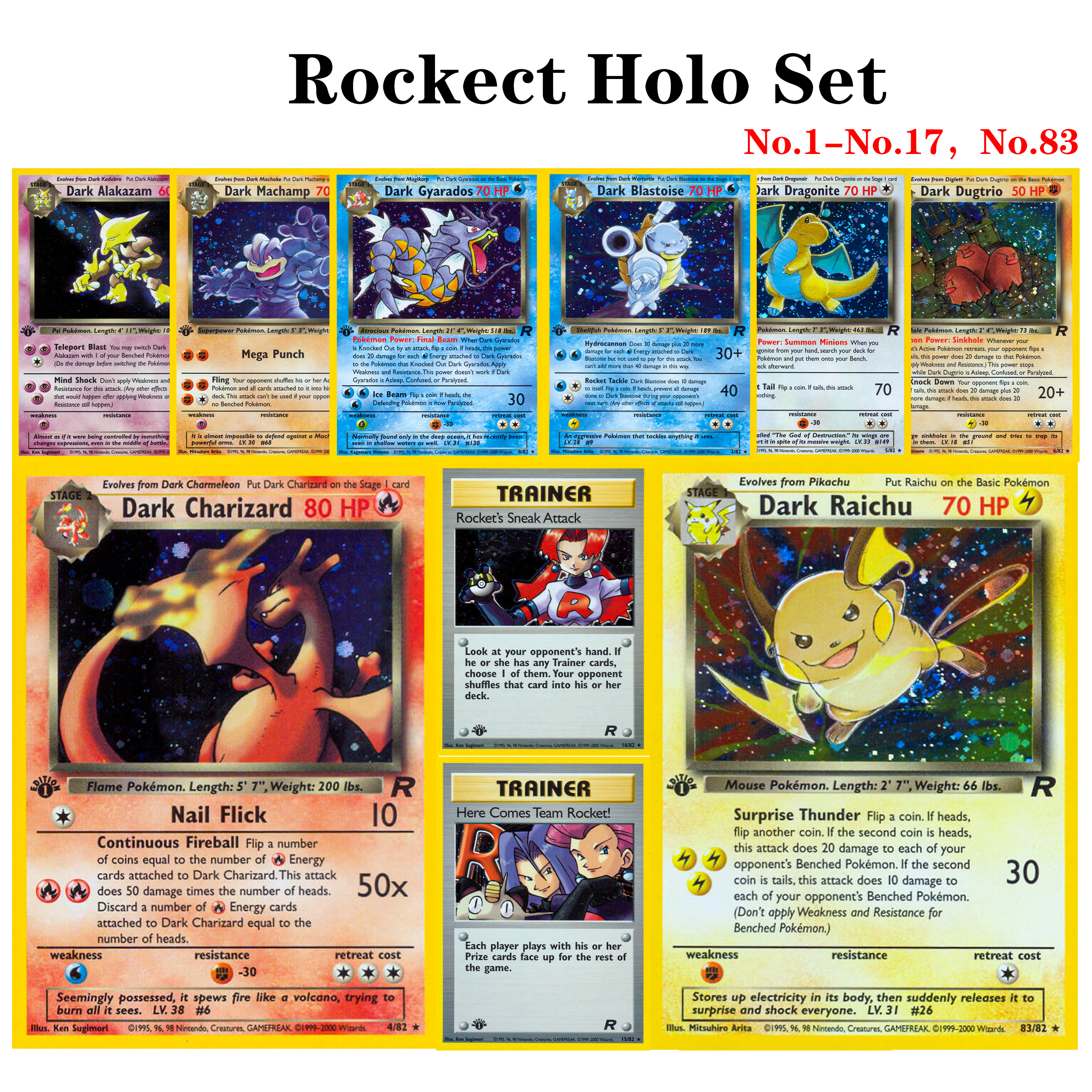 Board Game Online - 2000 Cartes PTCG TEAM ROCKET 1ère