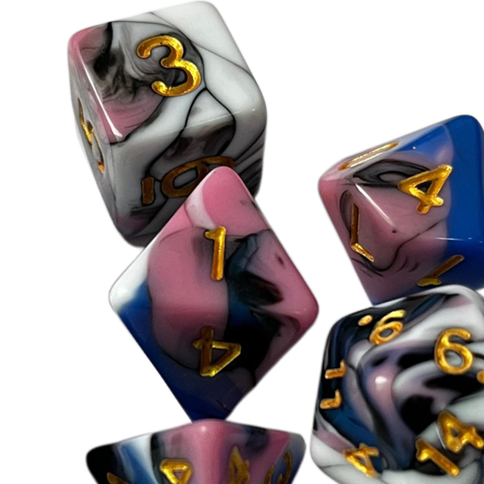 Board Game Roleplay - Dés polyédriques gravés en acrylique, plusieurs