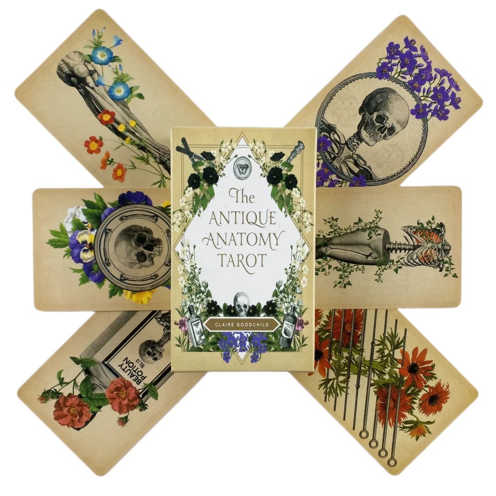 Card Game Deck - Cartes de Tarot d'anatomie Antique, un