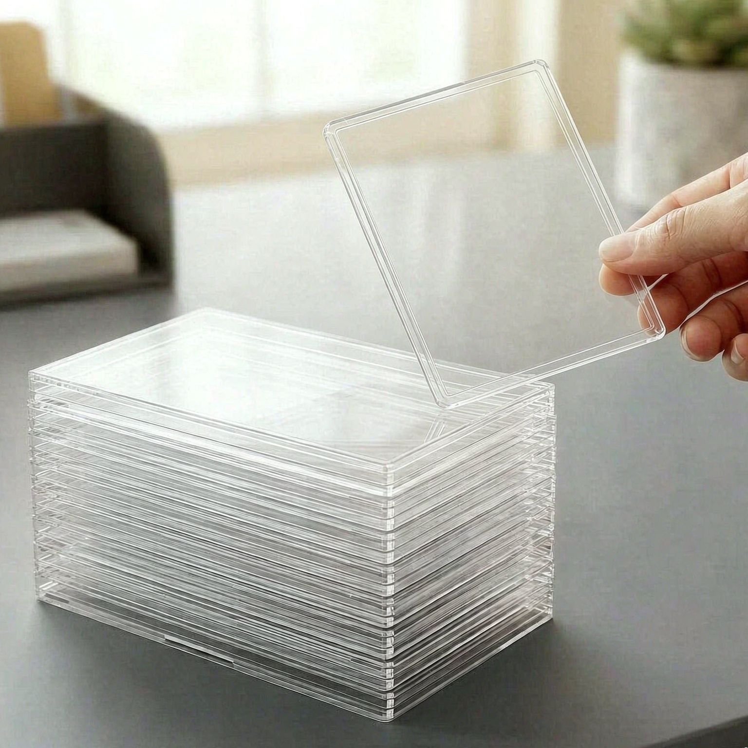 Card Game Deck - Étui transparent pour cartes à collectionner,