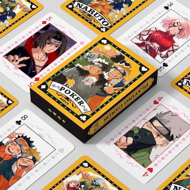 Board Game Naruto - Nouveaux cartes à jouer en papier