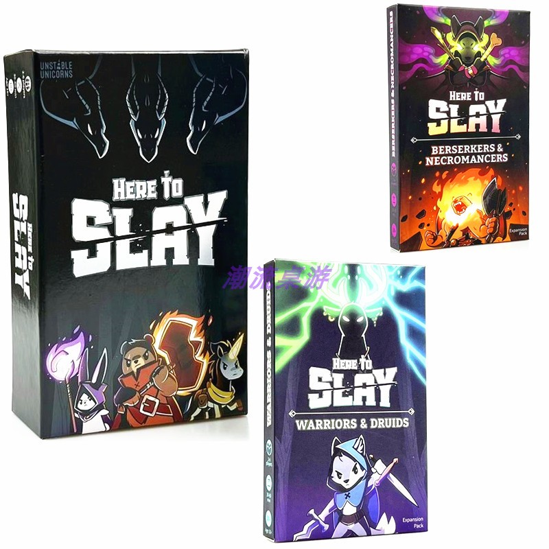 Board Game Here To Slay - Version anglaise ici pour frapper jeu