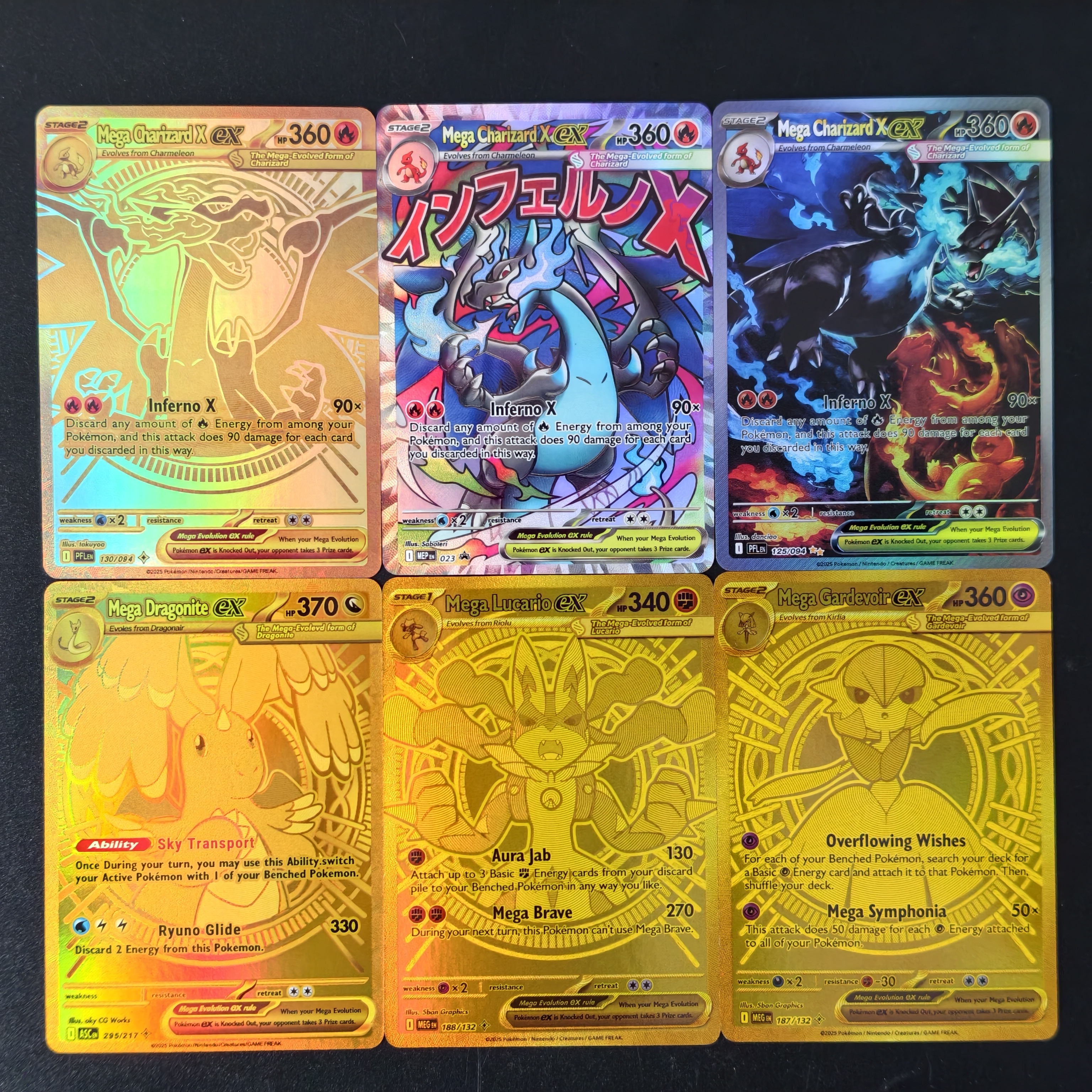 Board Game Online - Cartes Pokémon Mega Evolution Gold Secret