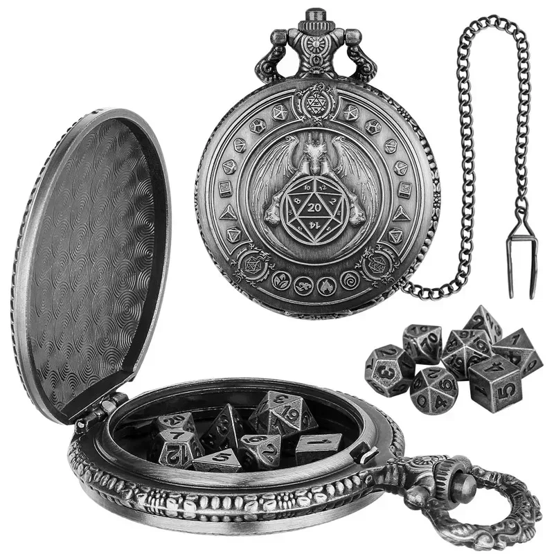 Board Game Roleplay - Étui de montre de poche antique