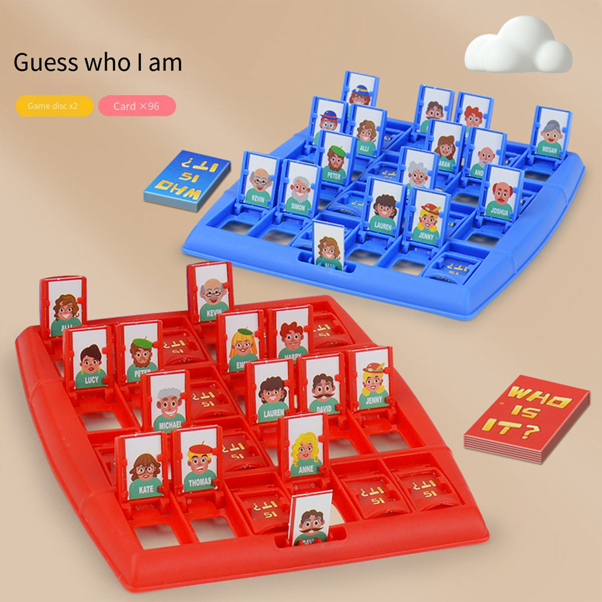 1 ensemble de jeux de fête dev - Board Game Who Is It avis et prix