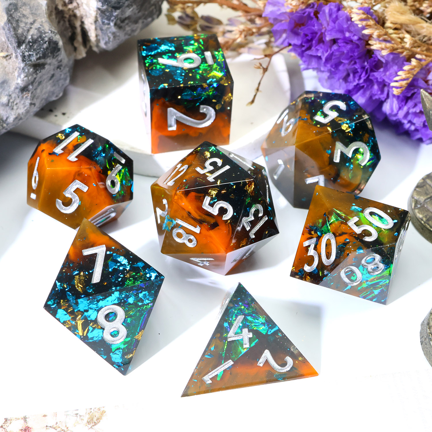 Ensemble de dés en résine fait - Board Game Roleplay avis et prix