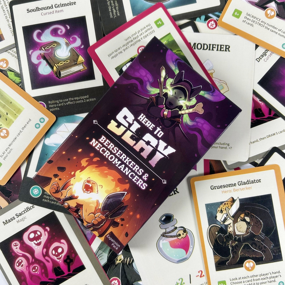 1 ou 2 jeux de cartes Here to  - Board Game Here To Slay avis et prix