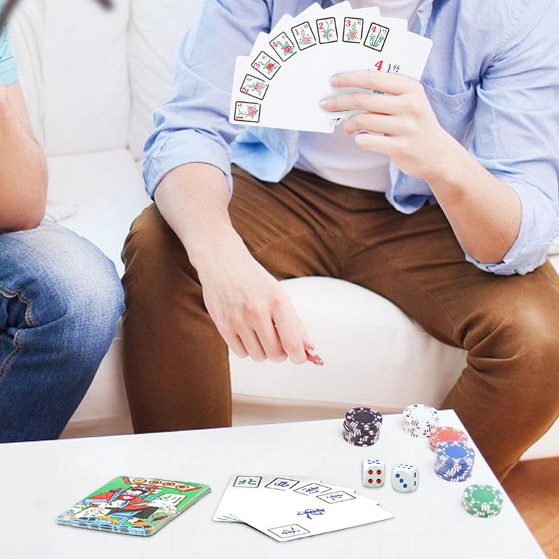 Jeu de cartes Mahjong pour réu - Card Game Deck avis et prix