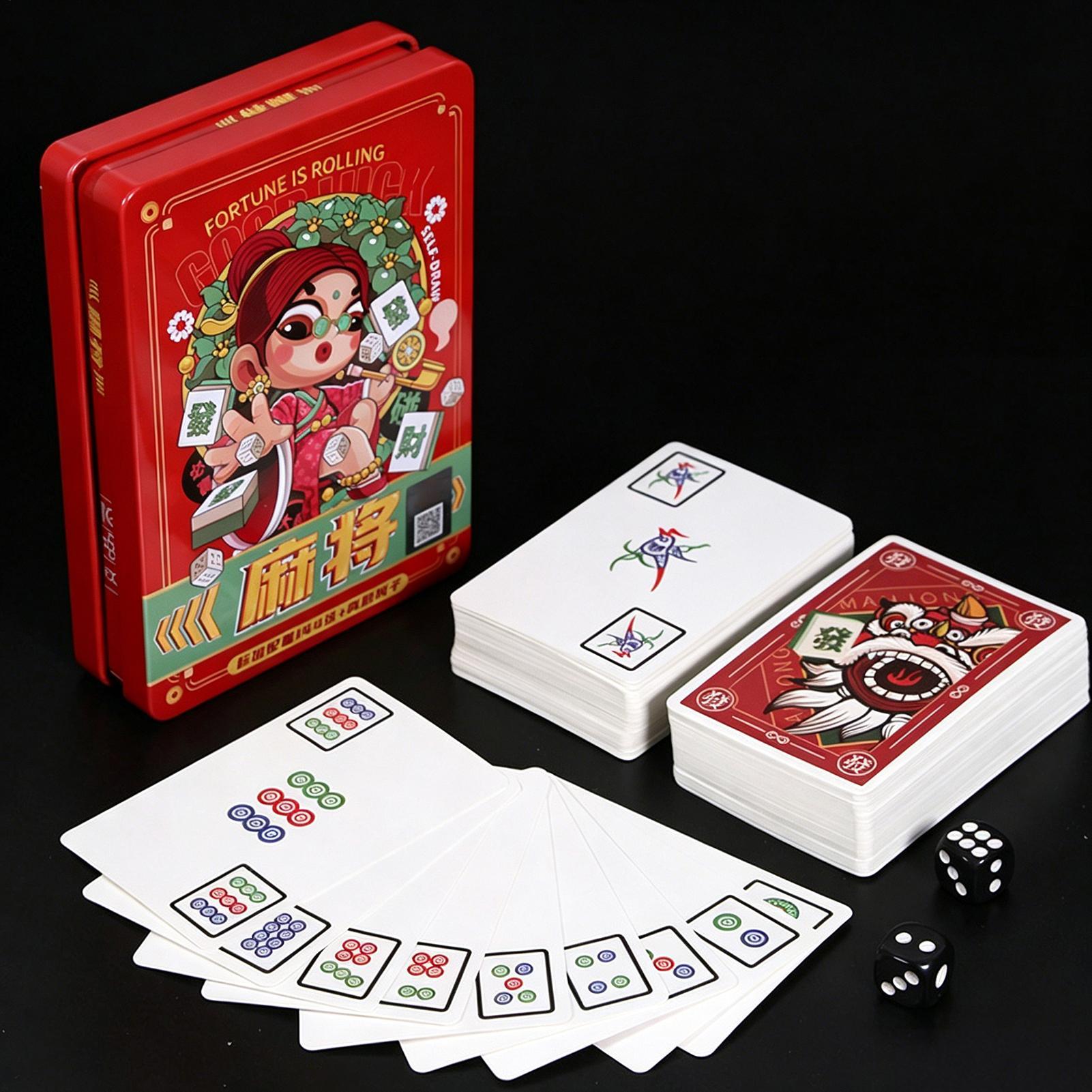 Cartes à jouer Mahjong, jeu fa - Card Game Deck avis et prix