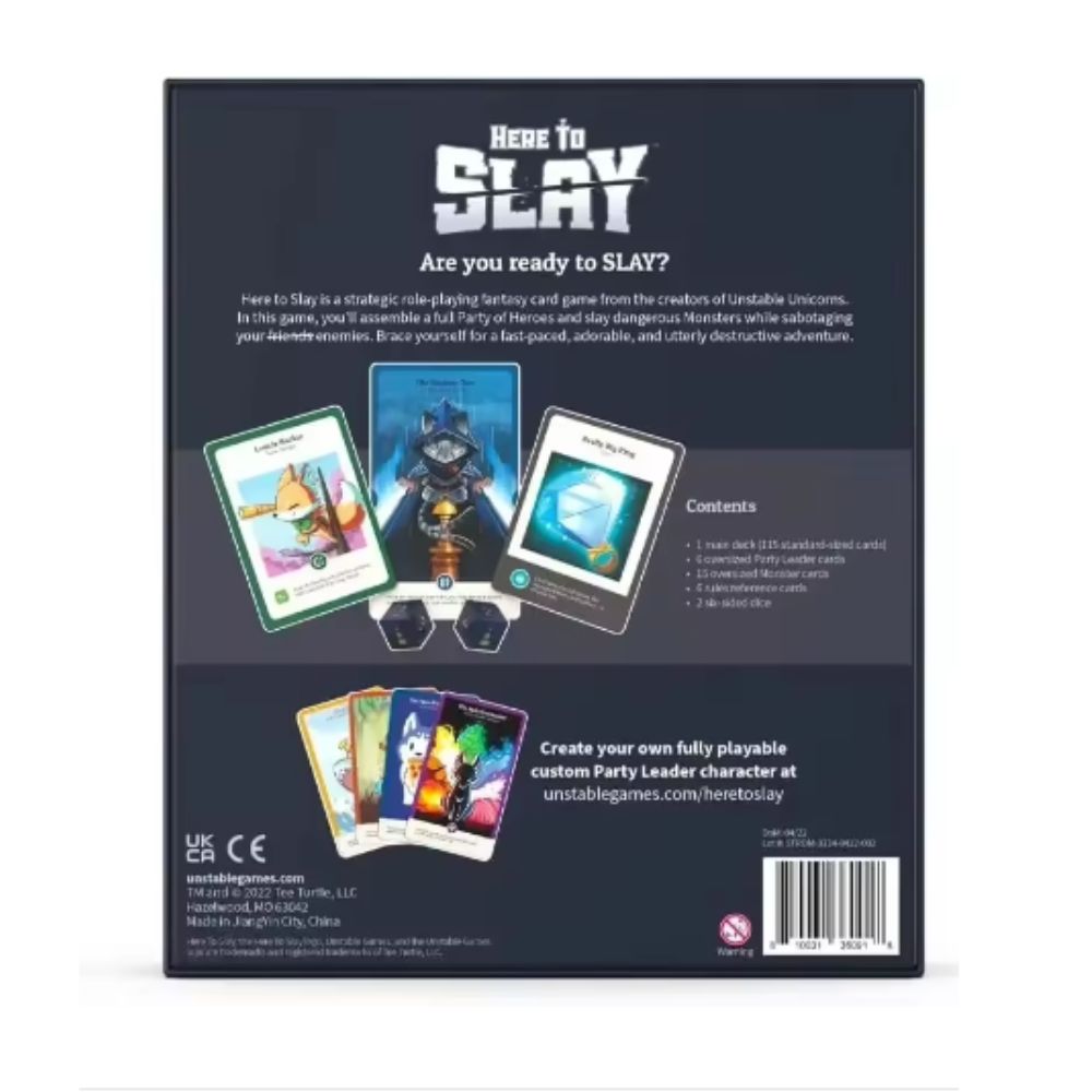 Le plus récent jeu de base Tee - Board Game Here To Slay avis et prix